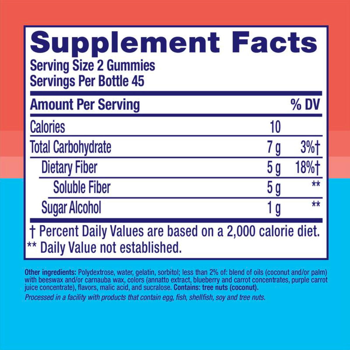 Fiber Well Sugar Free Fiber Gummies - Berry & Peach, 90 Count