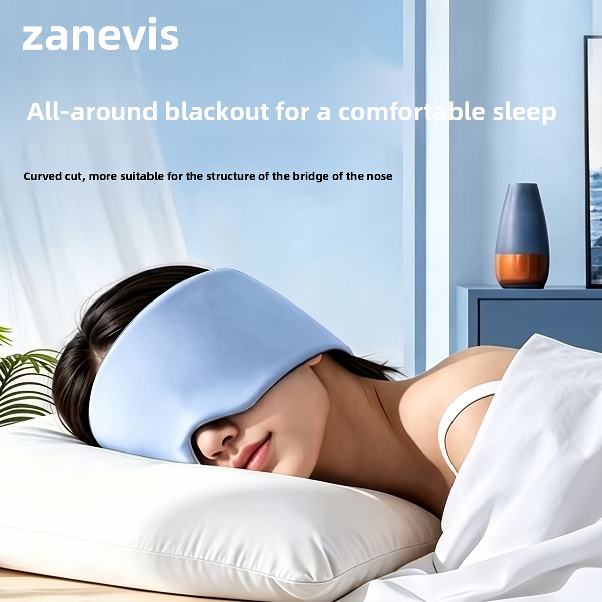Zanevis weighted sleep mask with all-around blackout